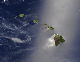 Гавайские острова (снимок из космоса)