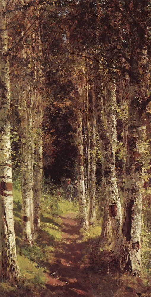 Березовая аллея в Абрамцеве. 1880