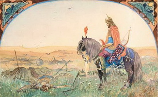 Иллюстрация к былине Илья Муромец (Н.Н. Каразин, 1906 г.)