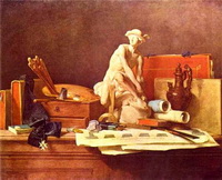 Атрибуты искусства (Ж.Б.С. Шарден, 1766 г.)