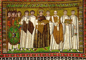 Мозаика из в церкви Сан-Витале в Равенне (6 век)