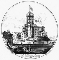 Вид Выборгского замка (Н.А. Львов, 1783 г.)