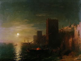 Лунная ночь в Константинополе (И.К. Айвазовский, 1862 г.)