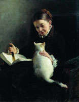 Дама с кошкой (Н.А. Ярошенко)