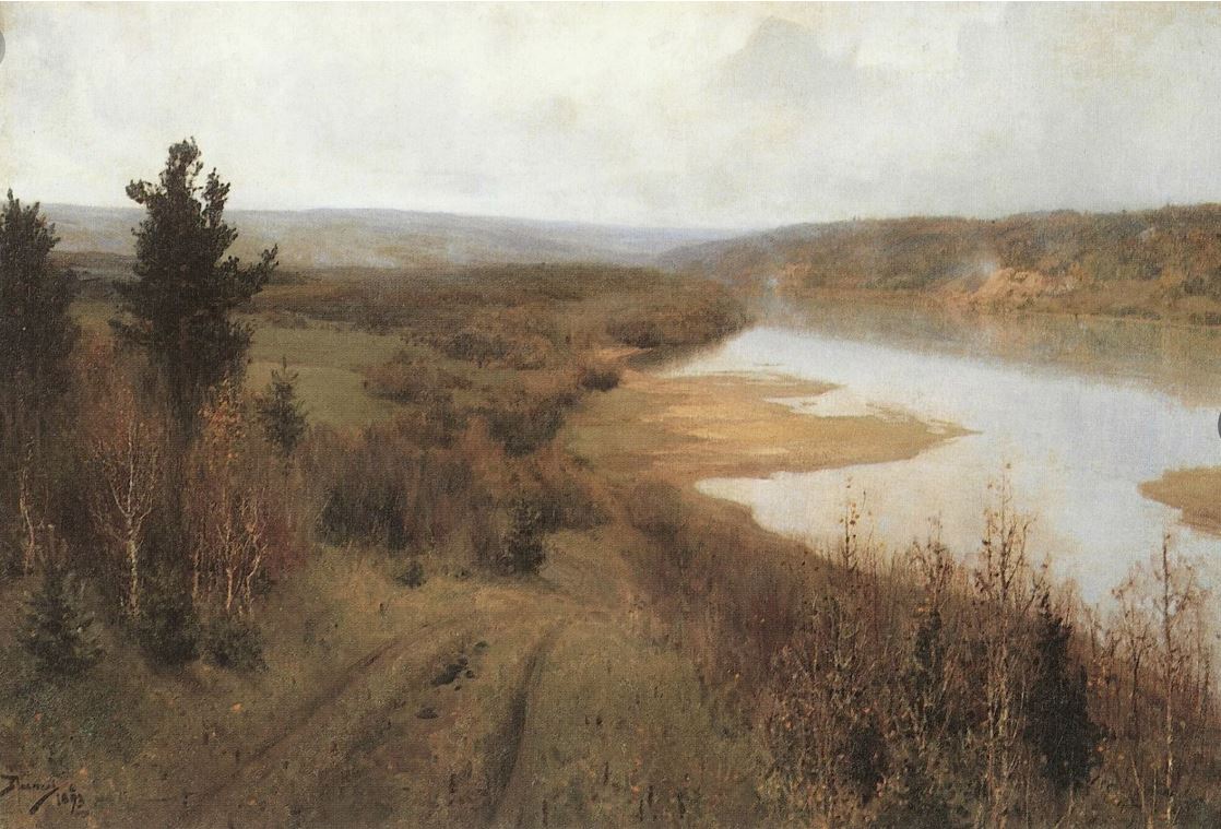 Стынет. Осень на Оке близ Тарусы